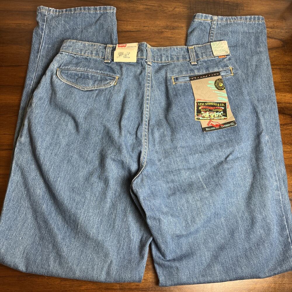 Vintage Levi’s Jeans Orange Tab 80’s 33x32 Relaxed Fit Tapered Leg Pleated, USA
